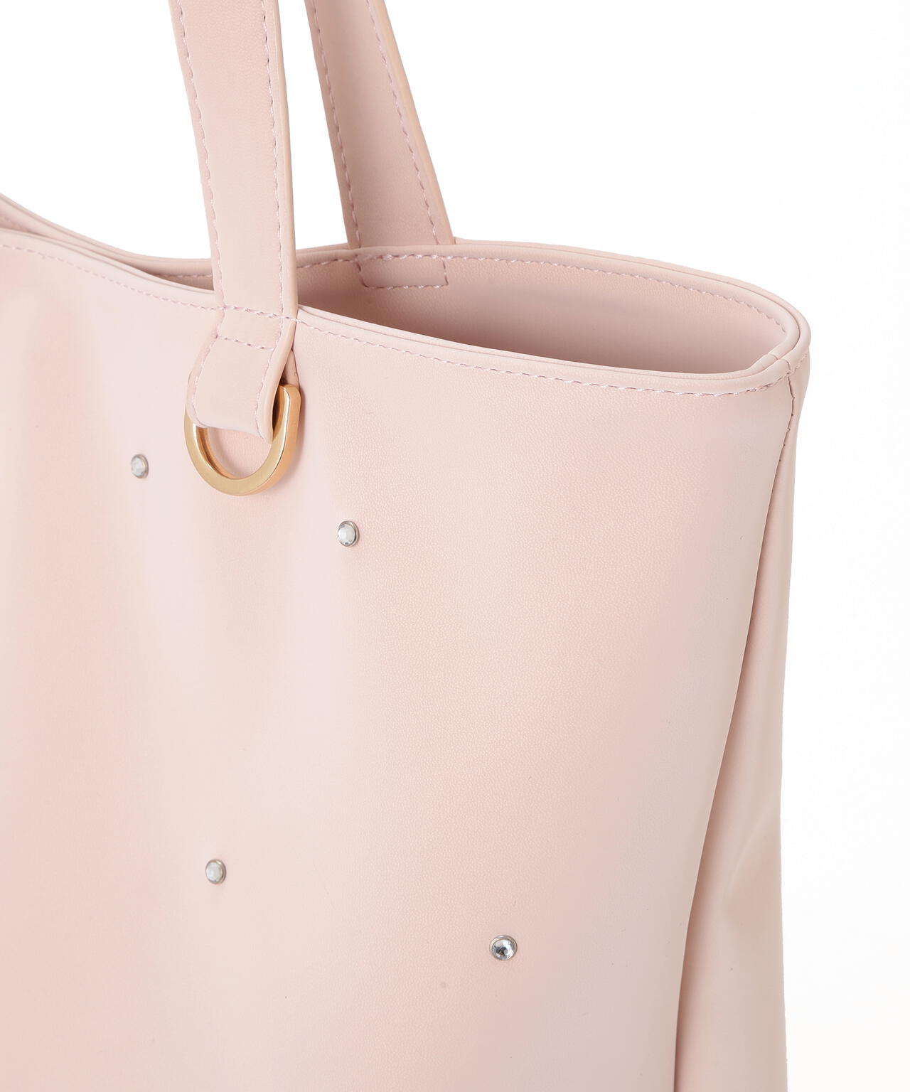 ビジューリボントートバッグ