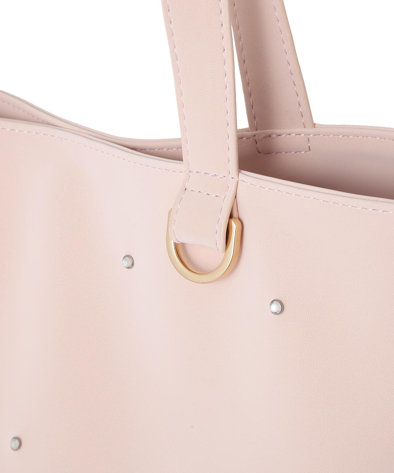 ビジューリボントートバッグ