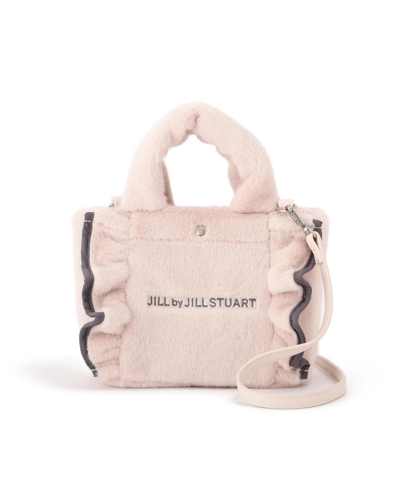 <フリルトートミニ>フェイクファー