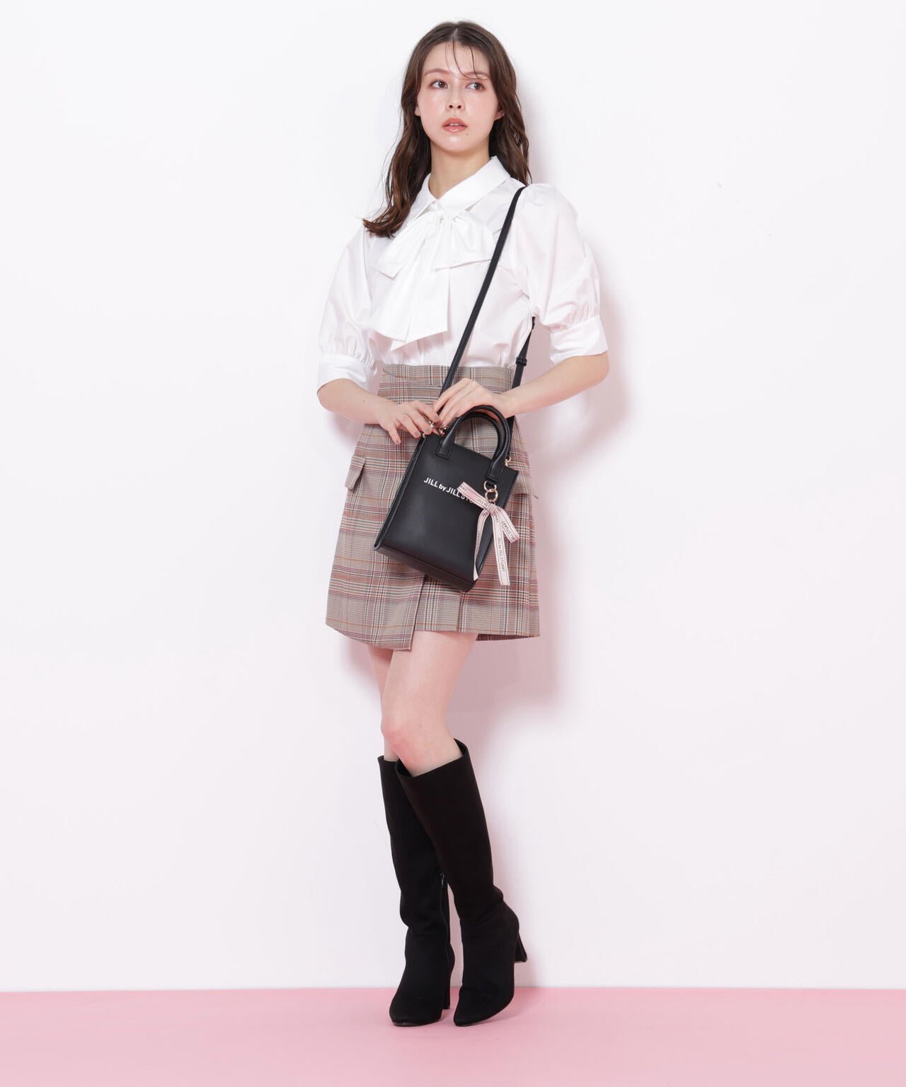 チャーム付きミニトートバッグ