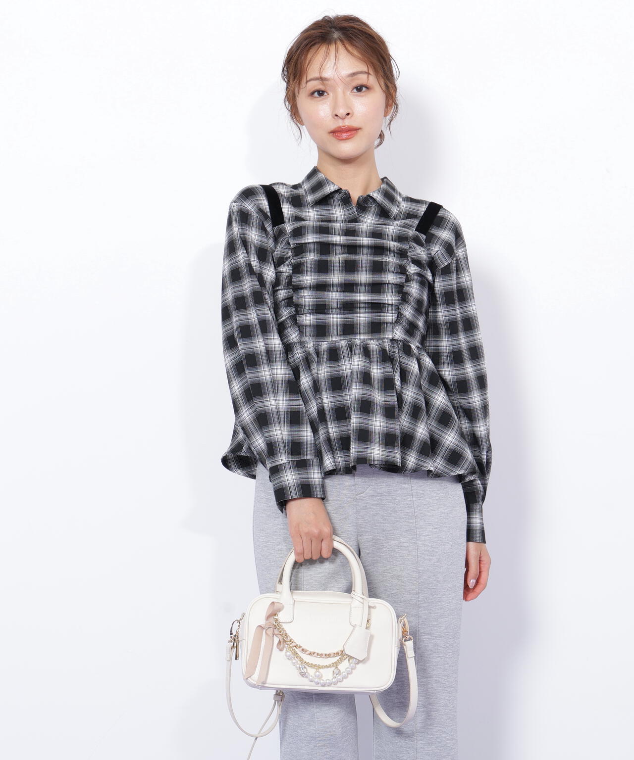 チャーム付きミニボストン