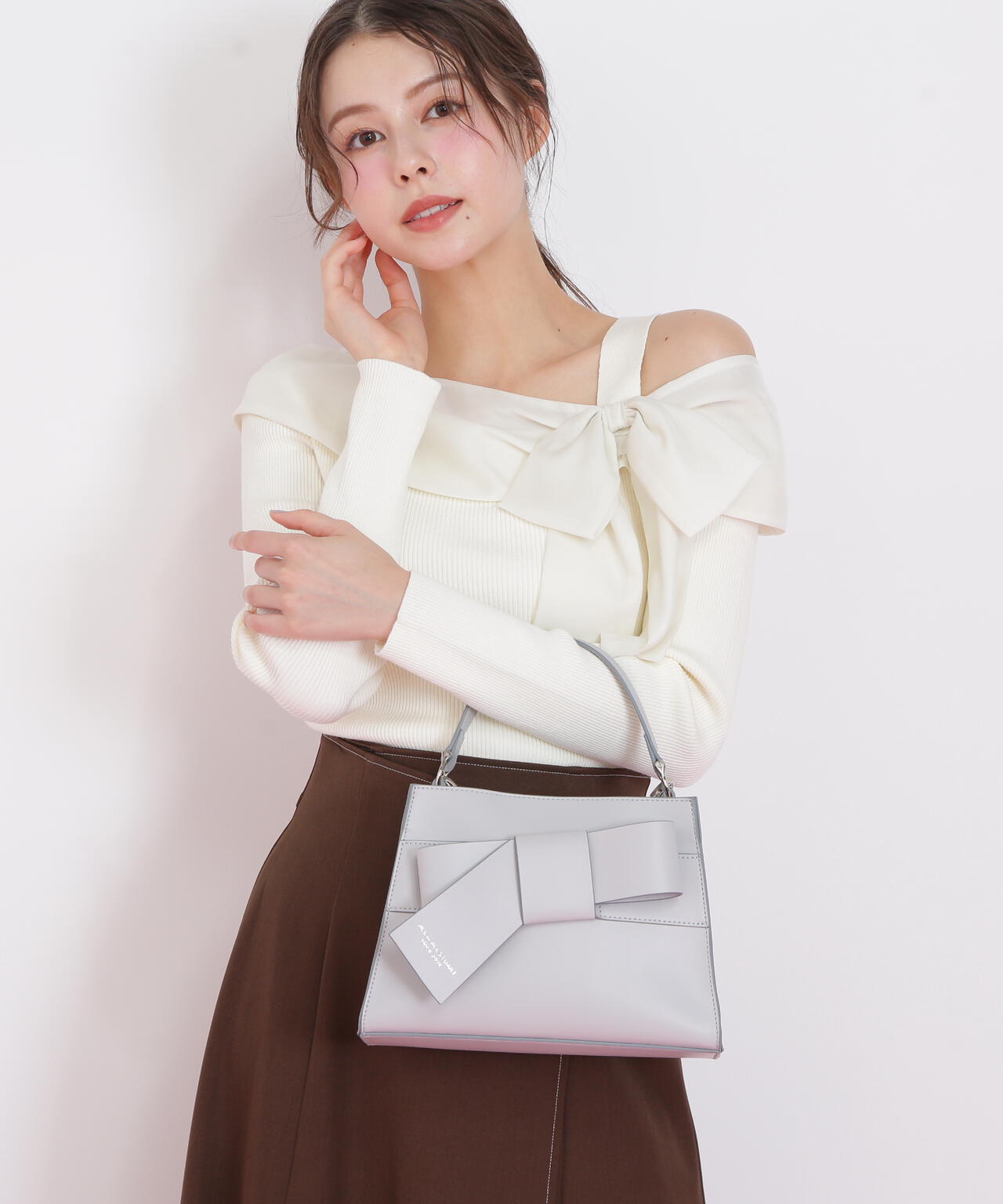 <リボンシリーズ>ワンハンドルバッグ