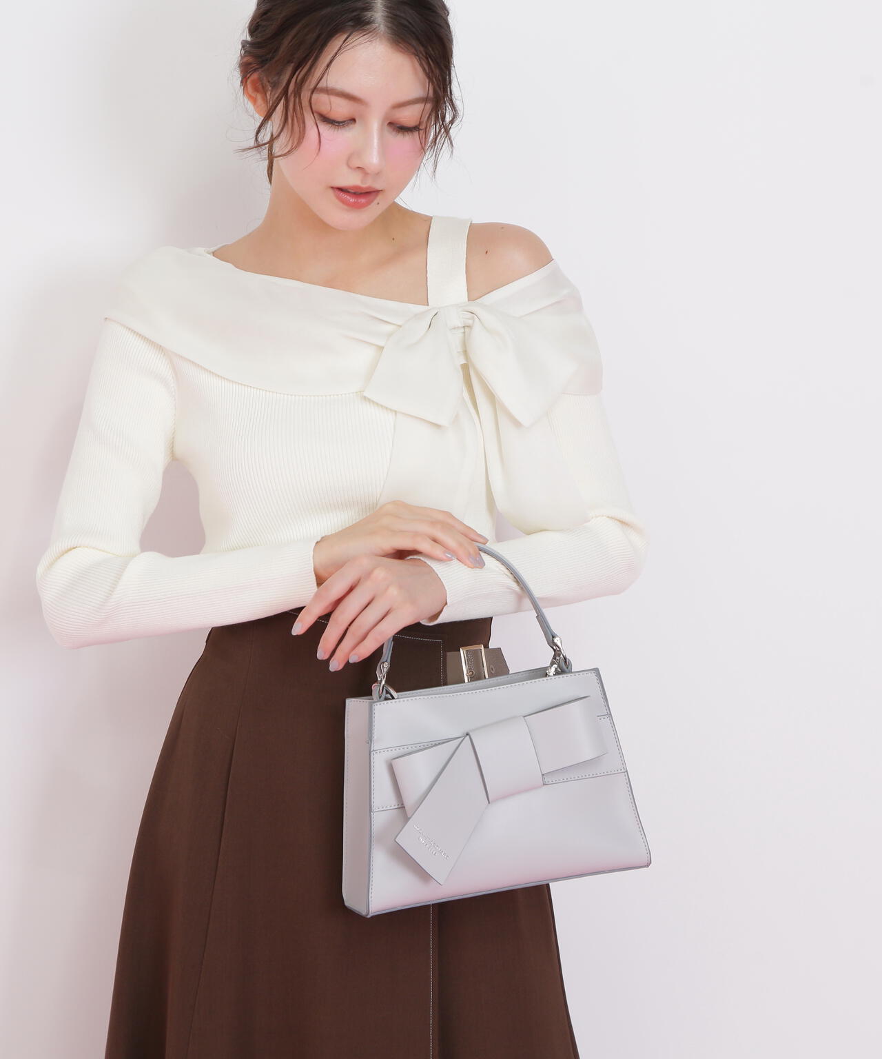 <リボンシリーズ>ワンハンドルバッグ