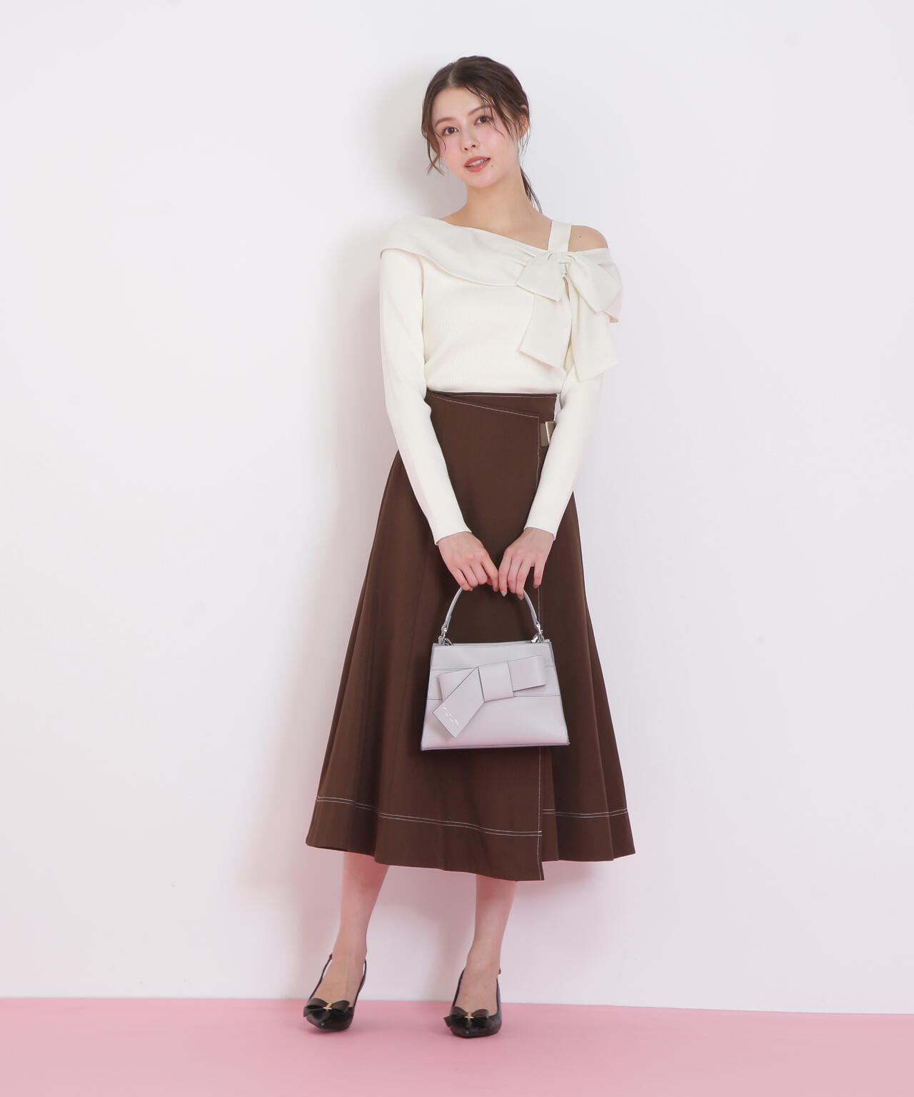 <リボンシリーズ>ワンハンドルバッグ