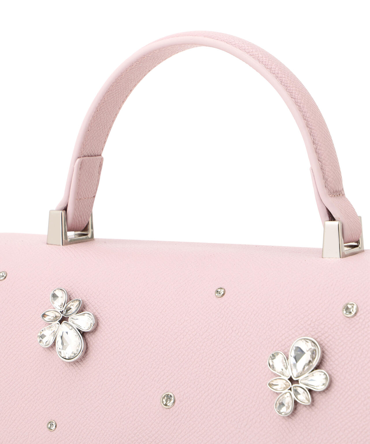 ランダムビジューファーハンドルバッグ