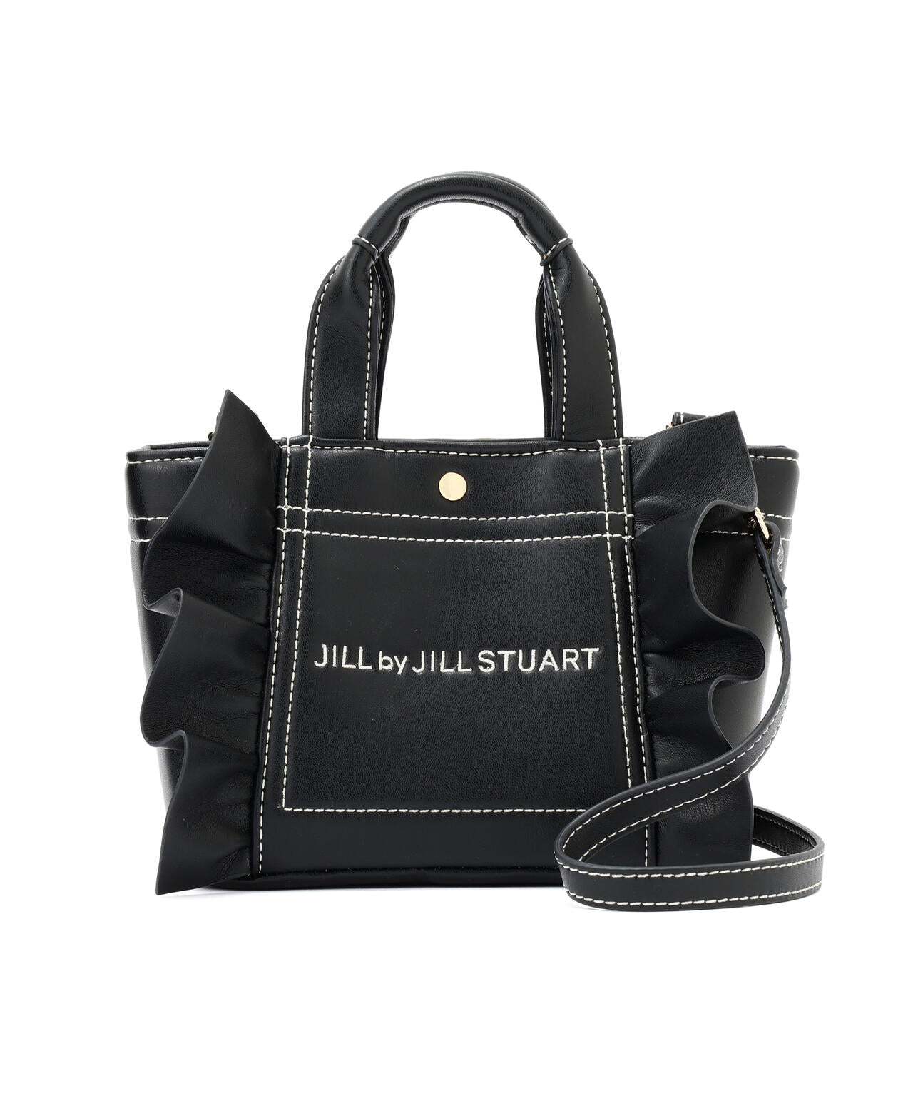 <フリルトートミニ>フェイクレザー