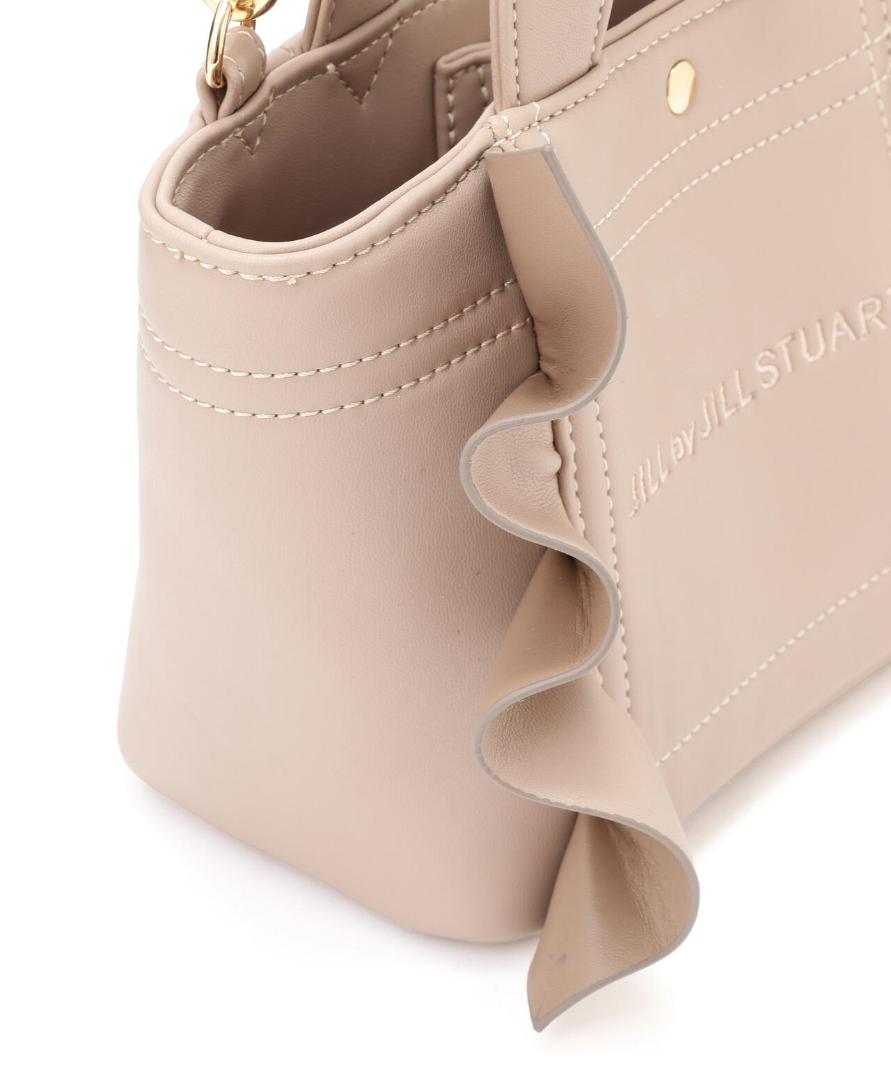 <フリルトートミニ>フェイクレザー