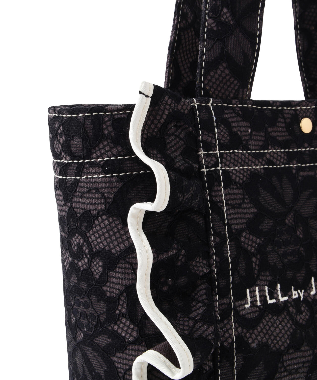 レースフリルトートバッグ