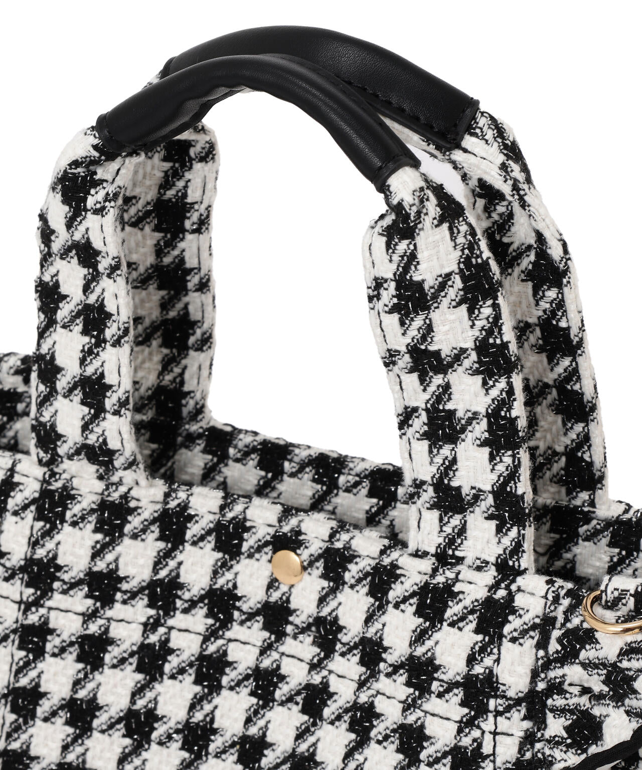 チドリツイードフリルトートバッグ