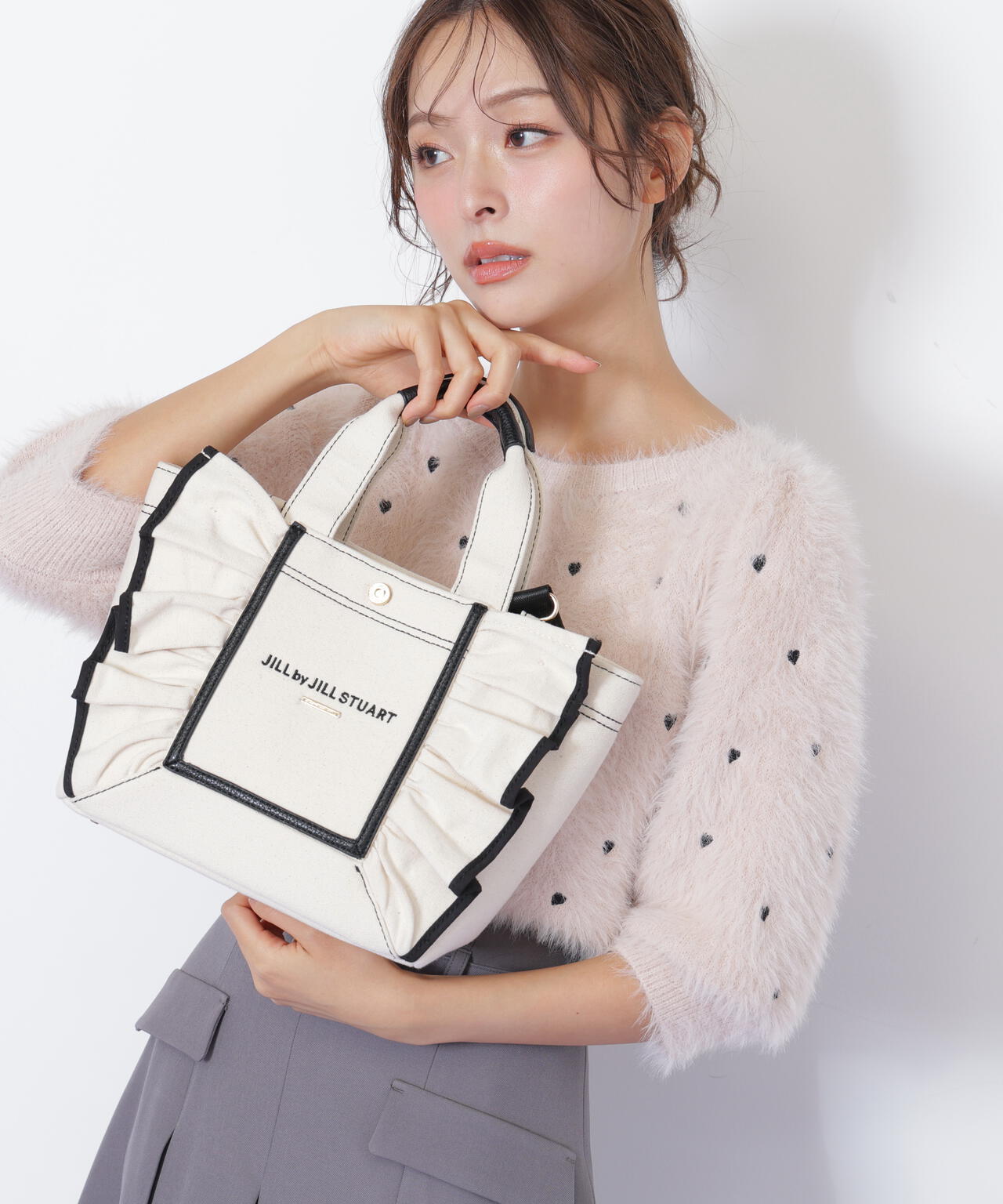 フレームフリルトート小