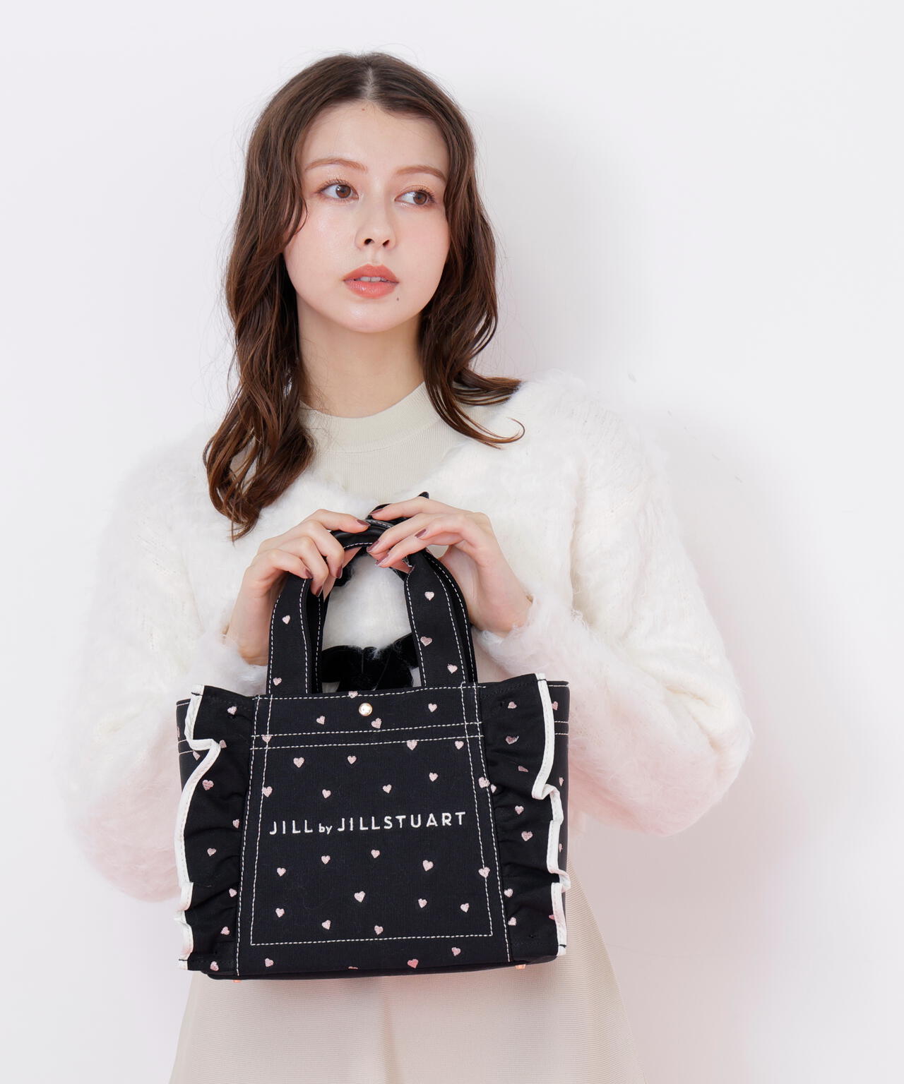 ハートフリルトート