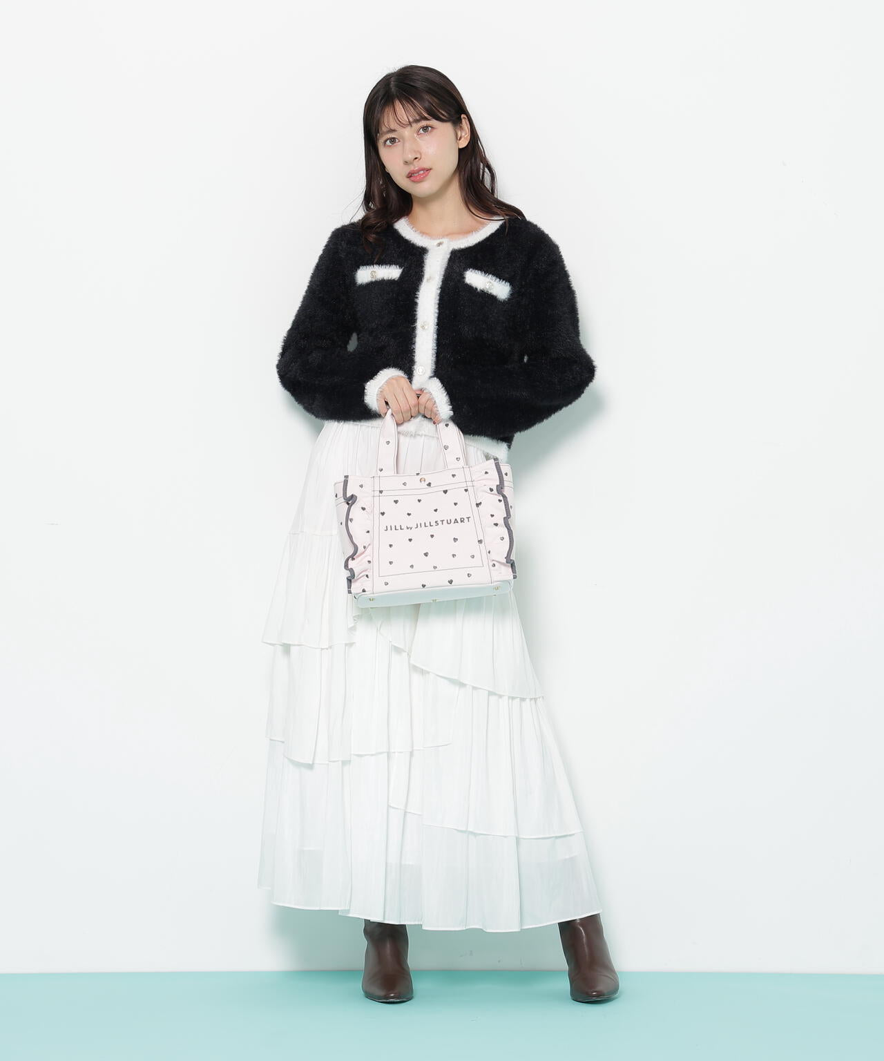 ハートフリルトート