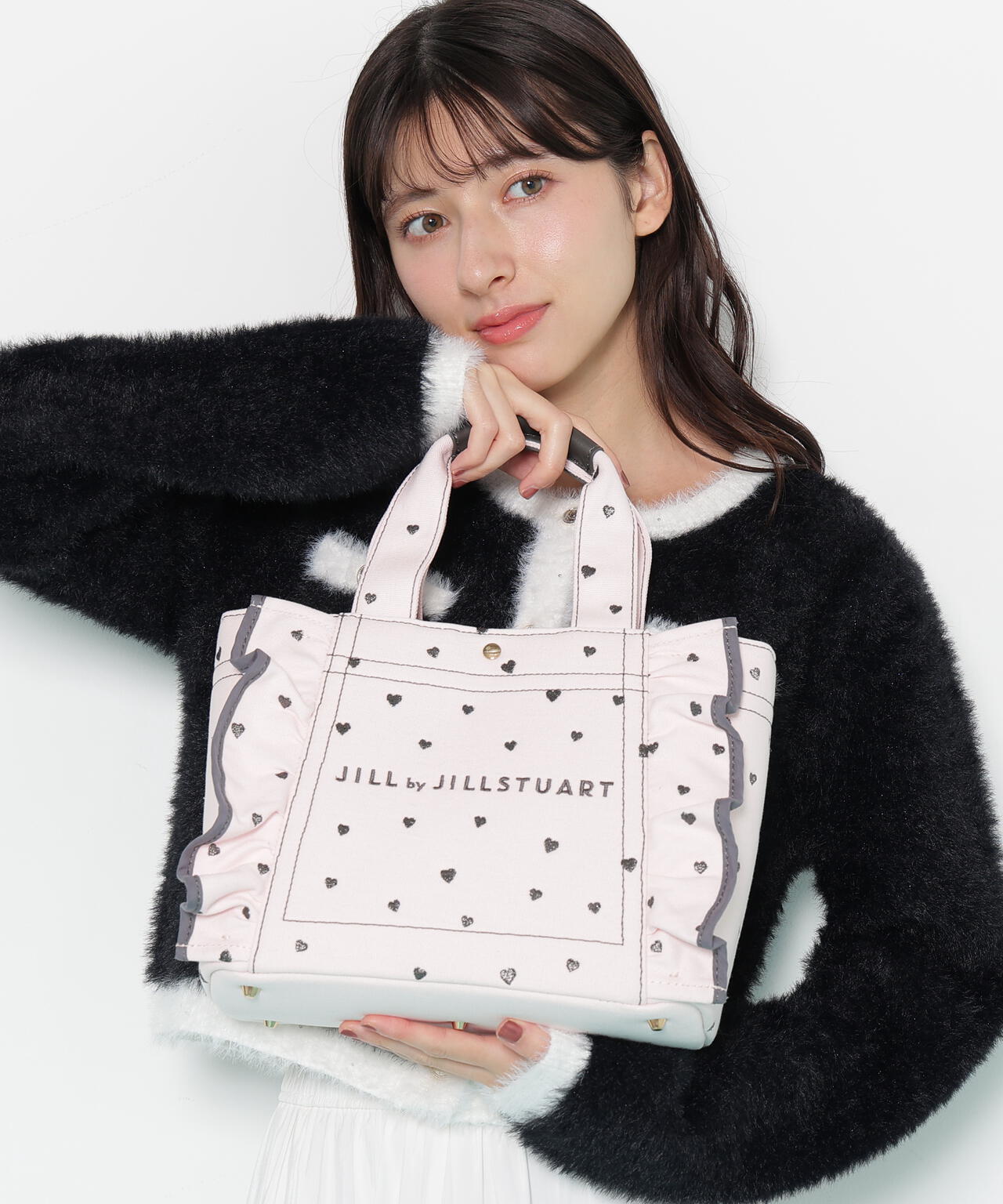 ハートフリルトート