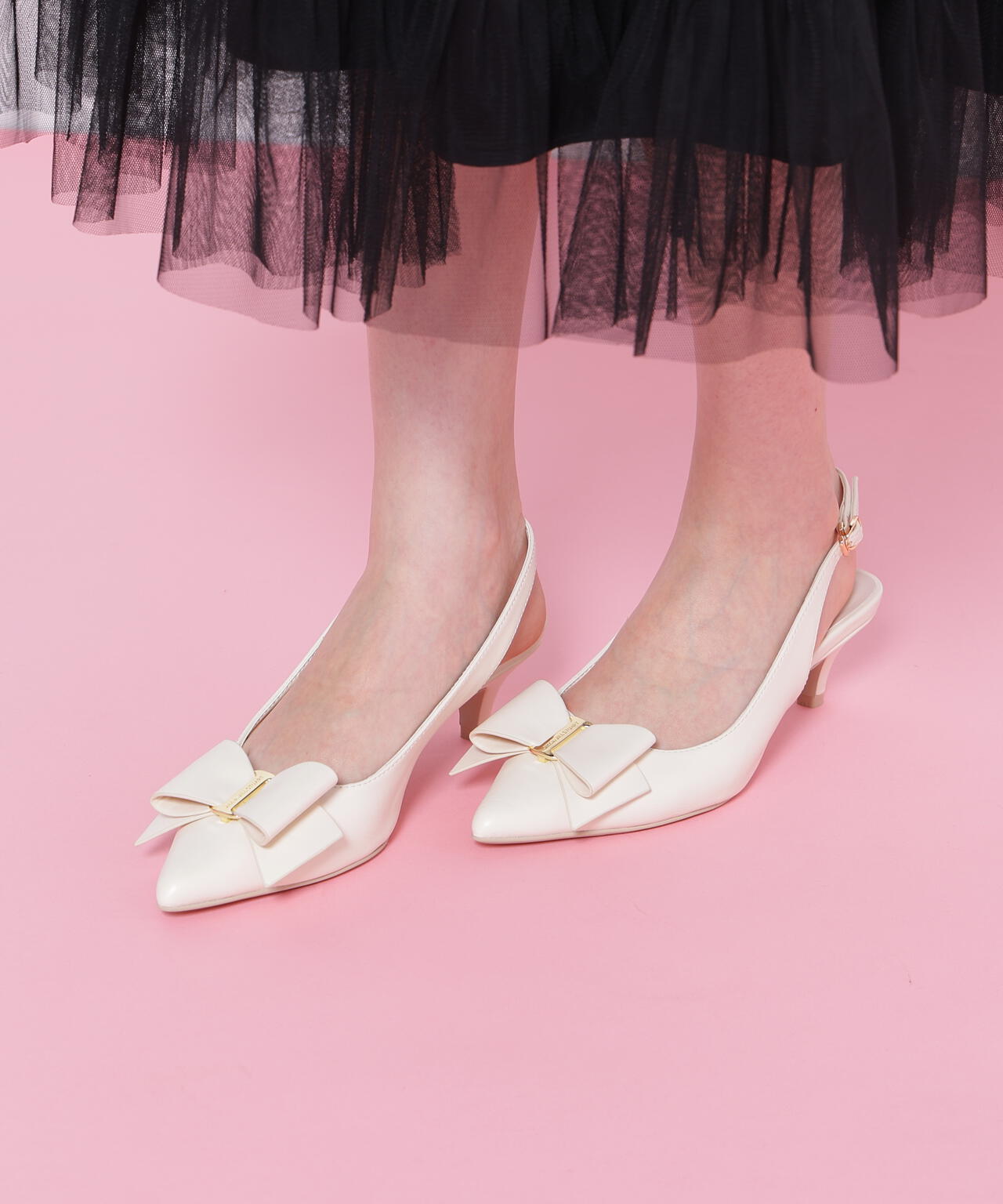 RIBBONディティールパンプス