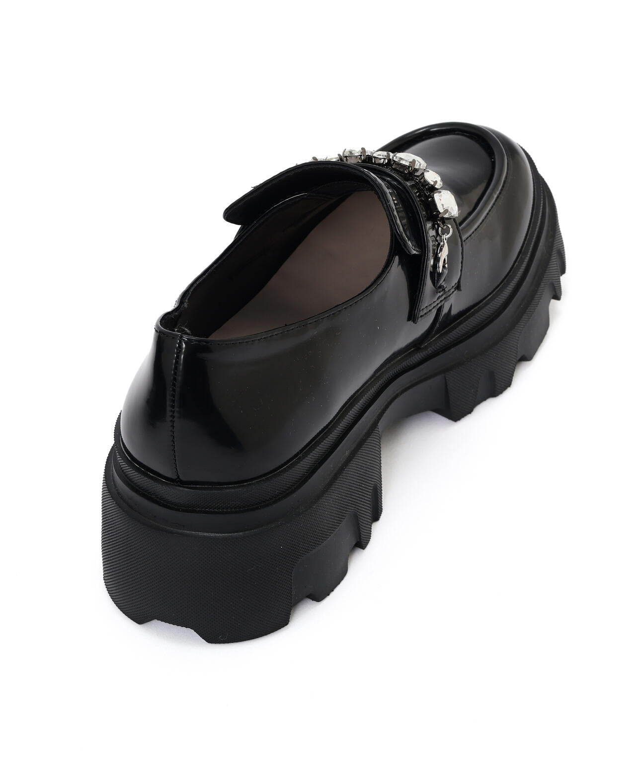 ビジュー付きカスタムローファー