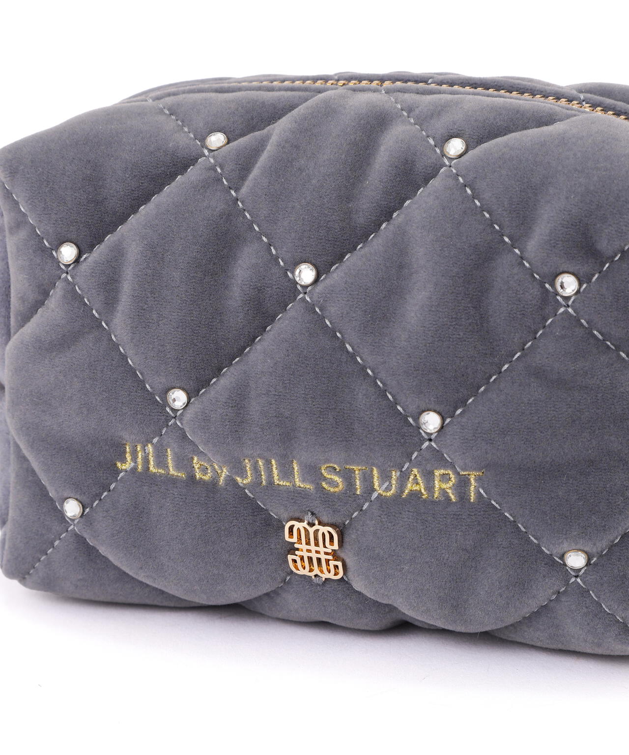 ビジューリボンキルティングポーチ