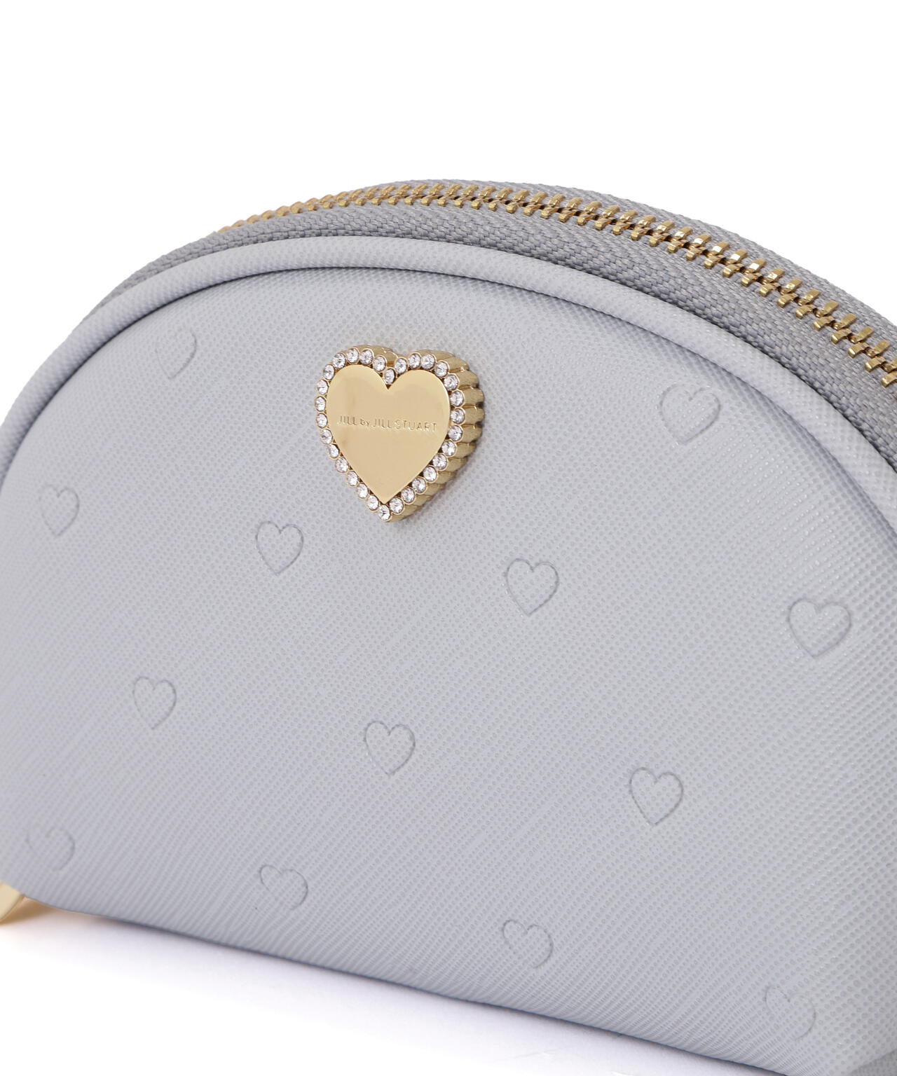 エンボスハートポーチ