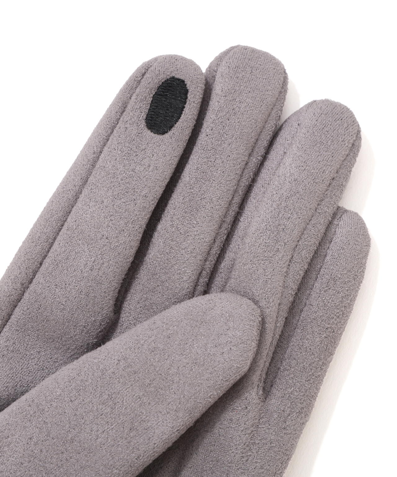 フェイクスエードフェイクファー付きグローブ