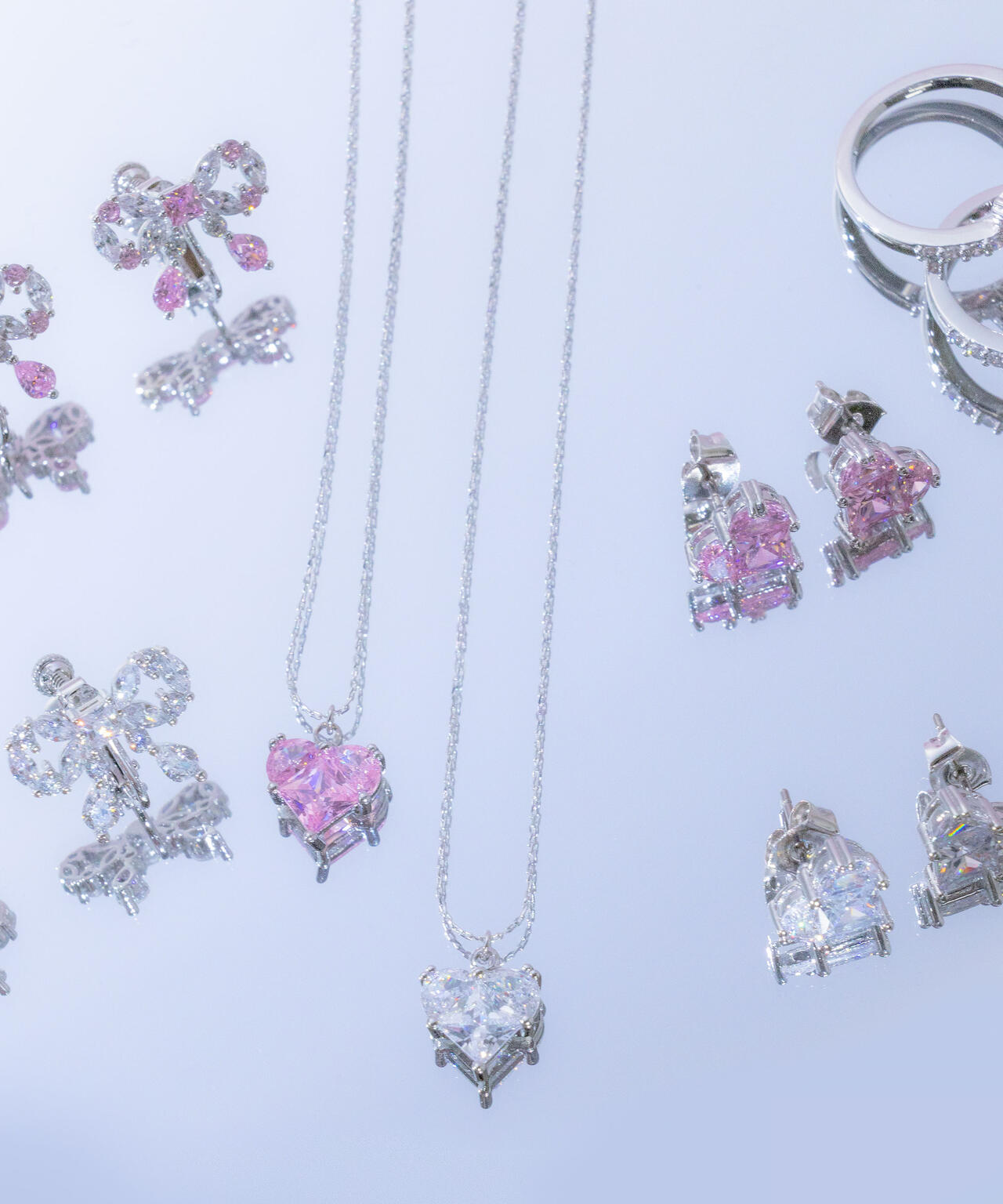 Cubic ハートネックレス