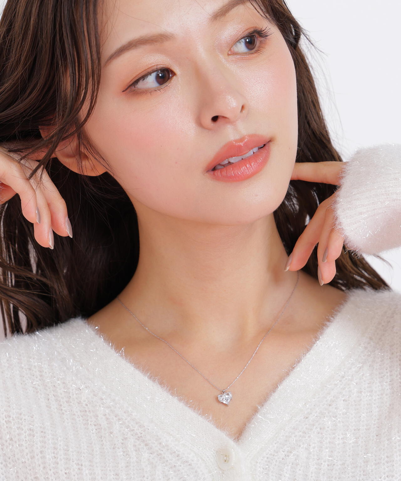 Cubic ハートネックレス