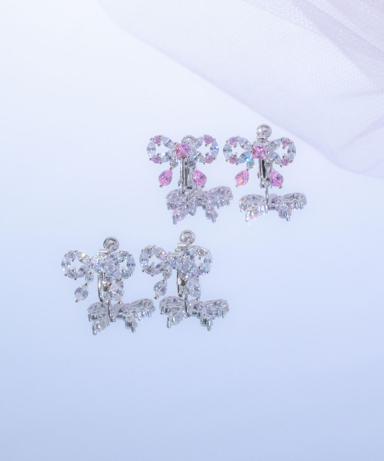 Cubic リボンイヤリング