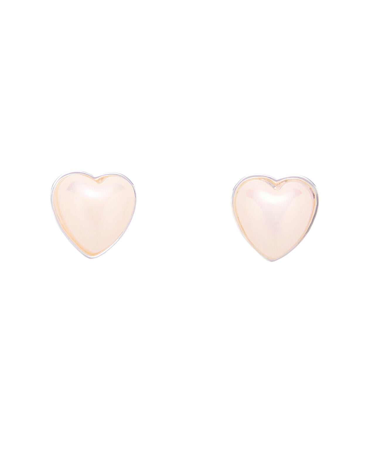 ピンクパールハートピアス