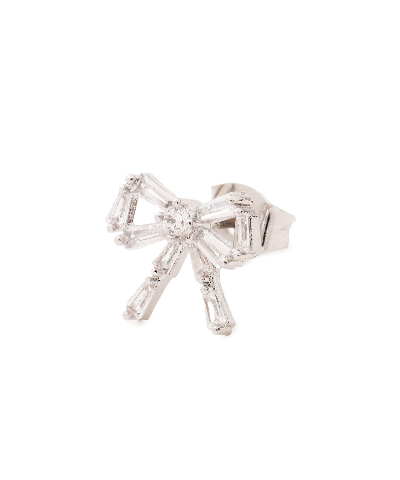 Cubic プチリボンピアス
