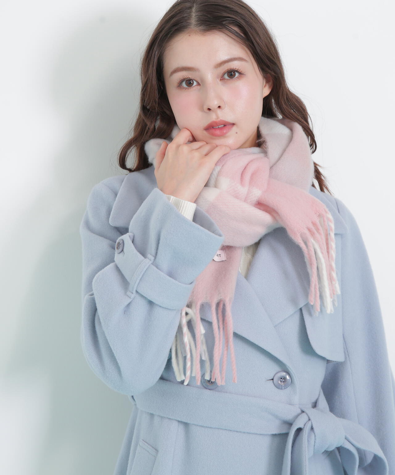 ブロックチェックストール