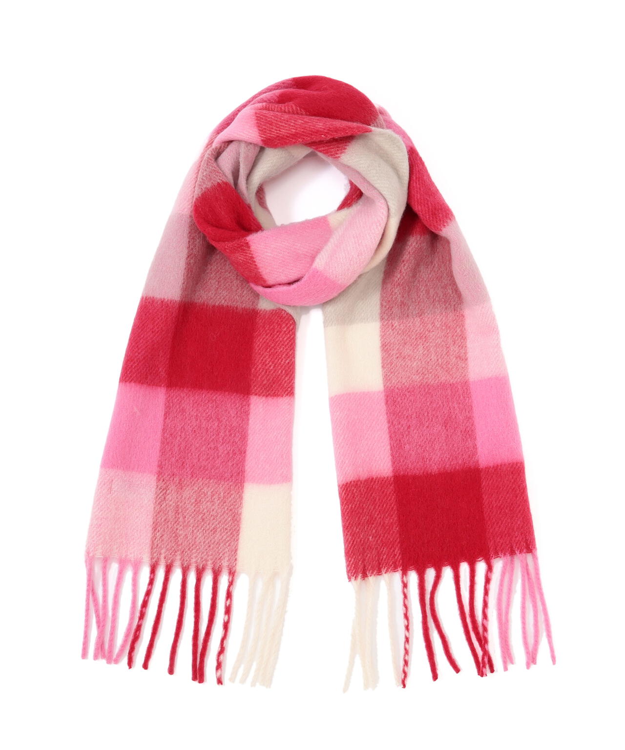 ブロックチェックストール