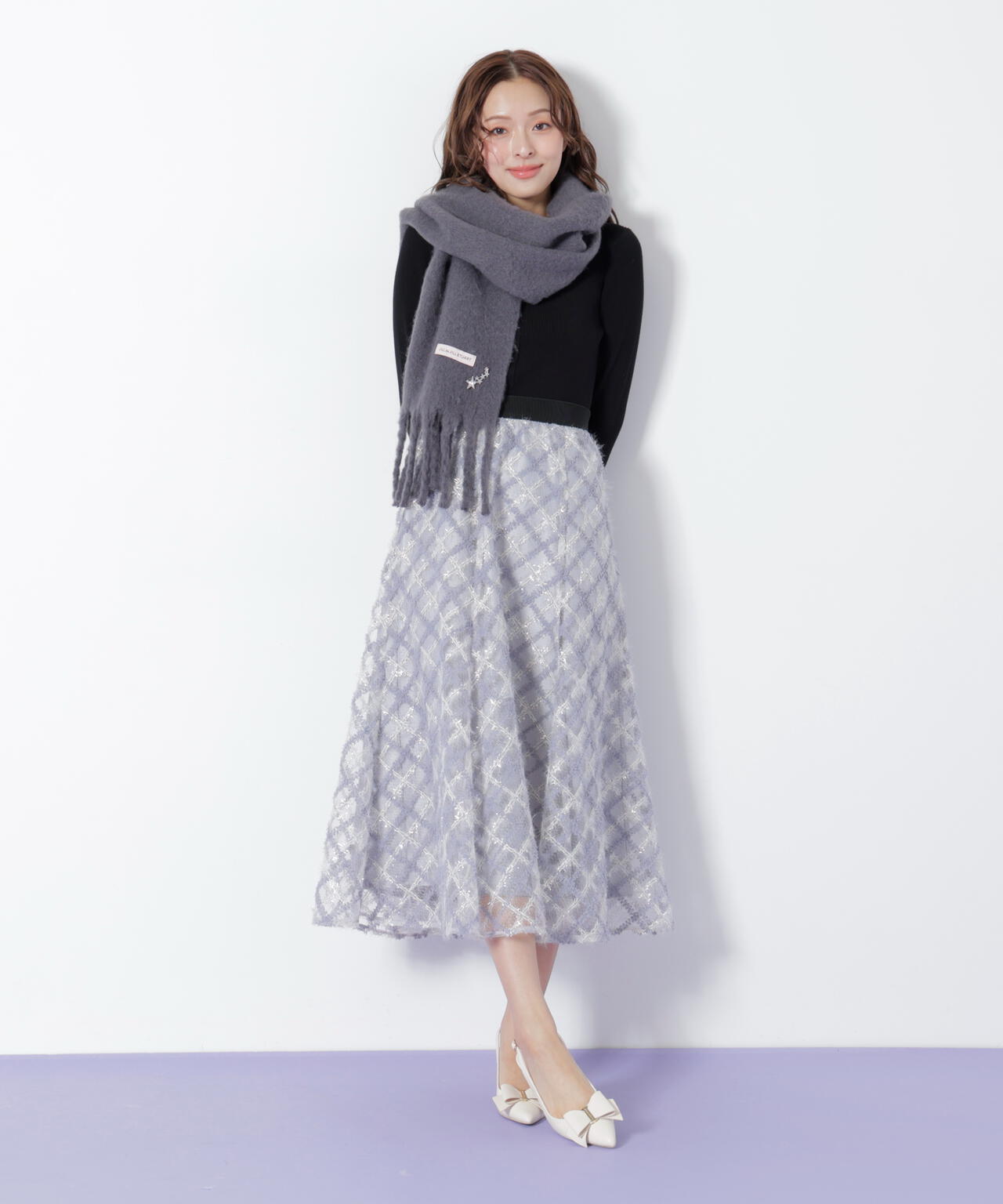 ループヤーンフラッフィーストール