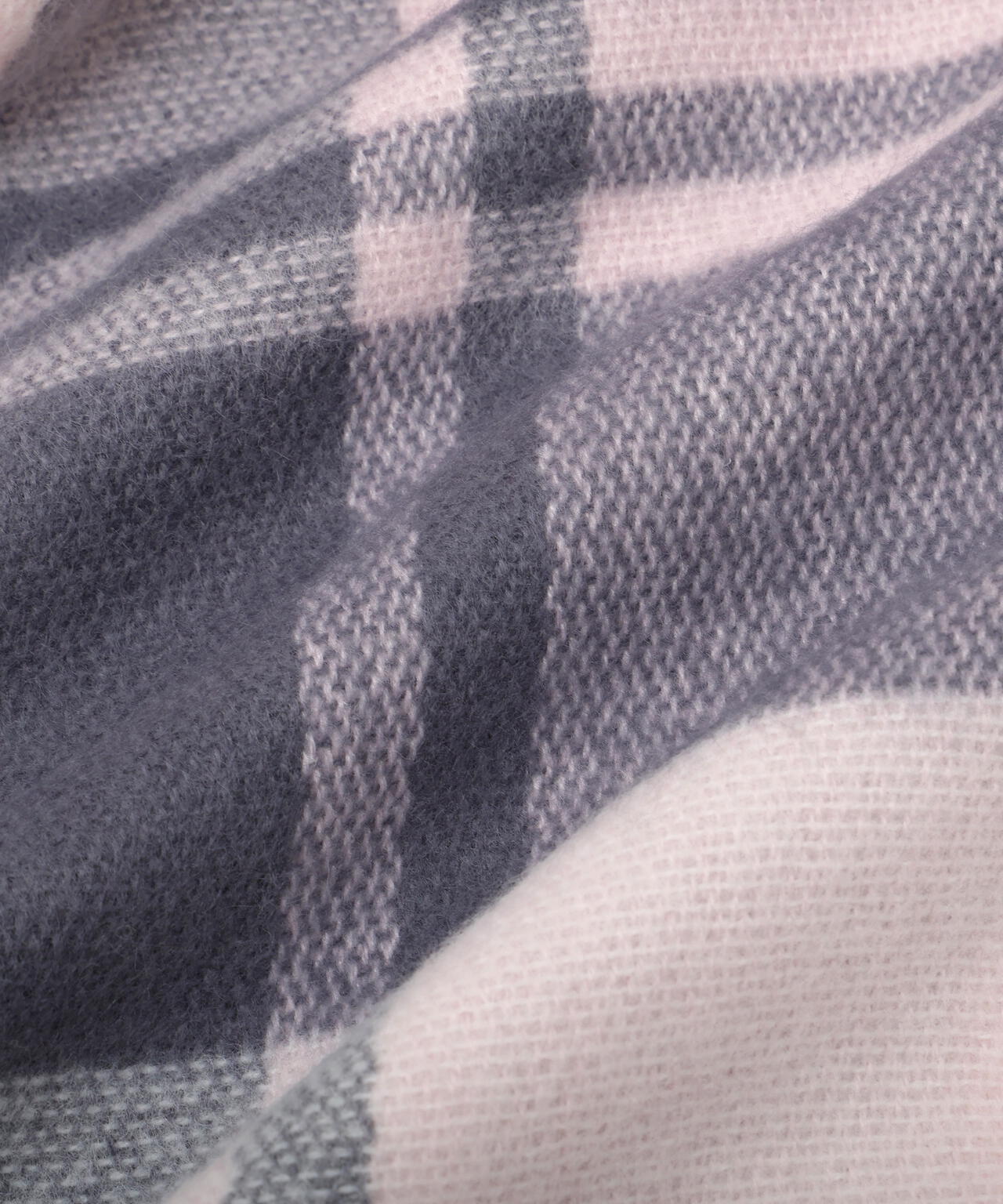 エンブロイダリーロゴチェックストール