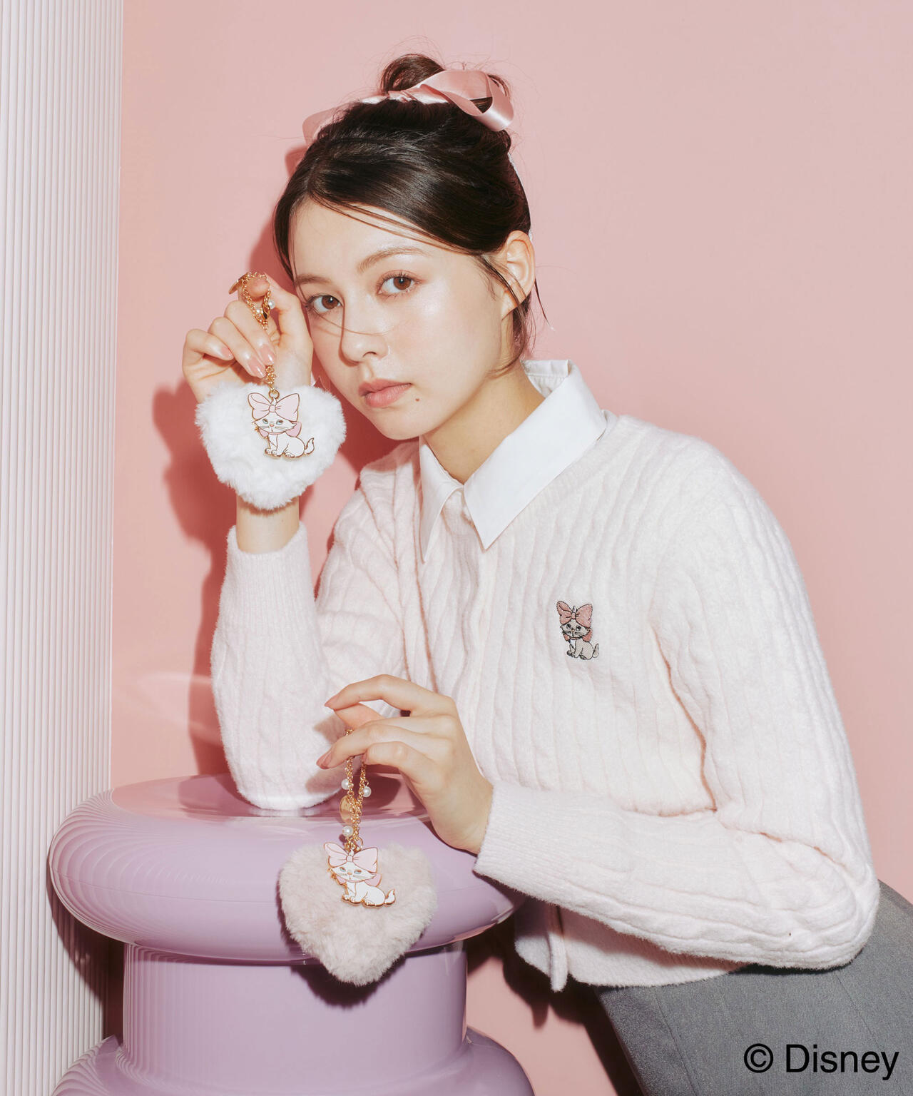 Disney Marie/ハートチャーム