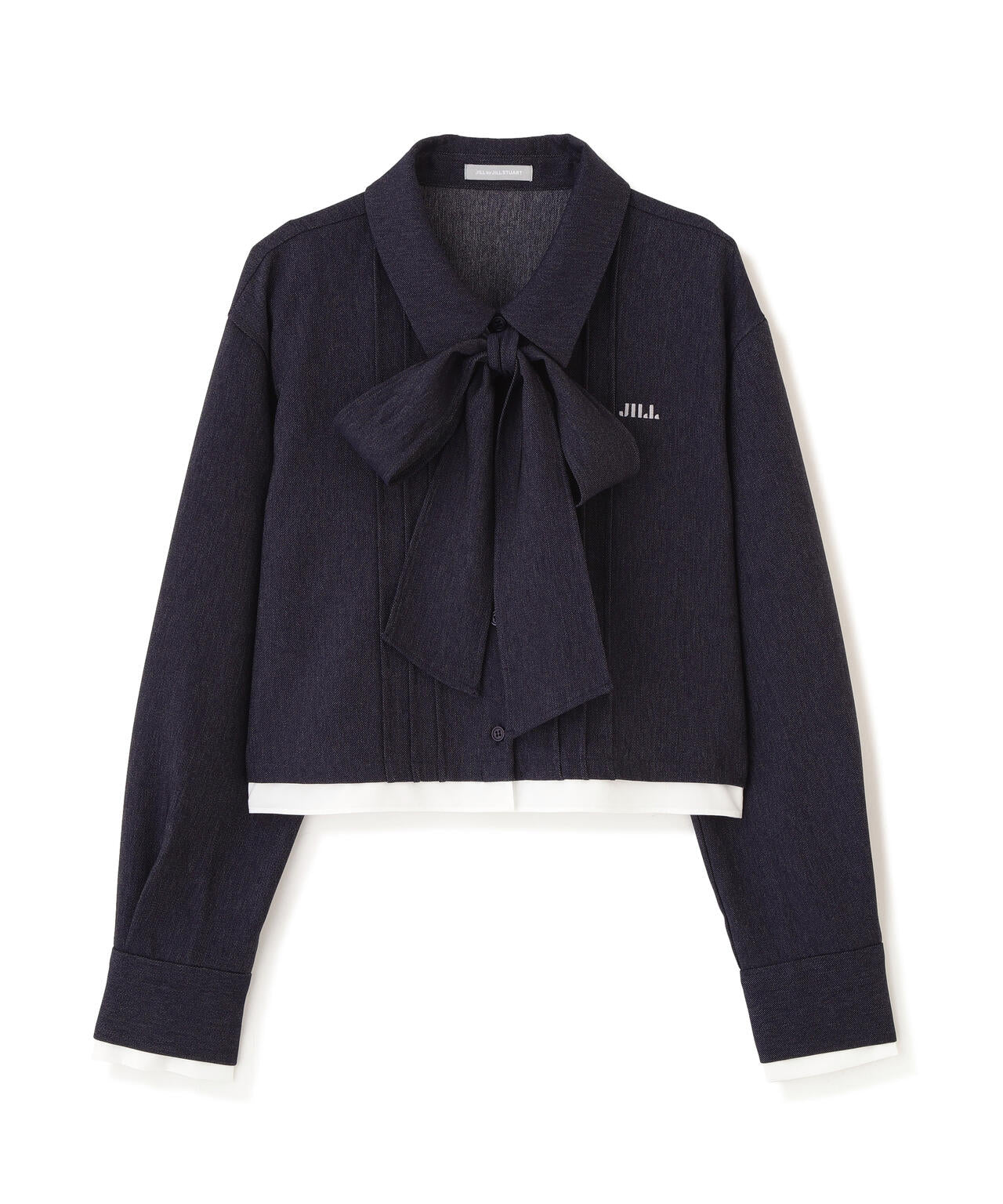 ヘムレイヤードクロップドシャツ