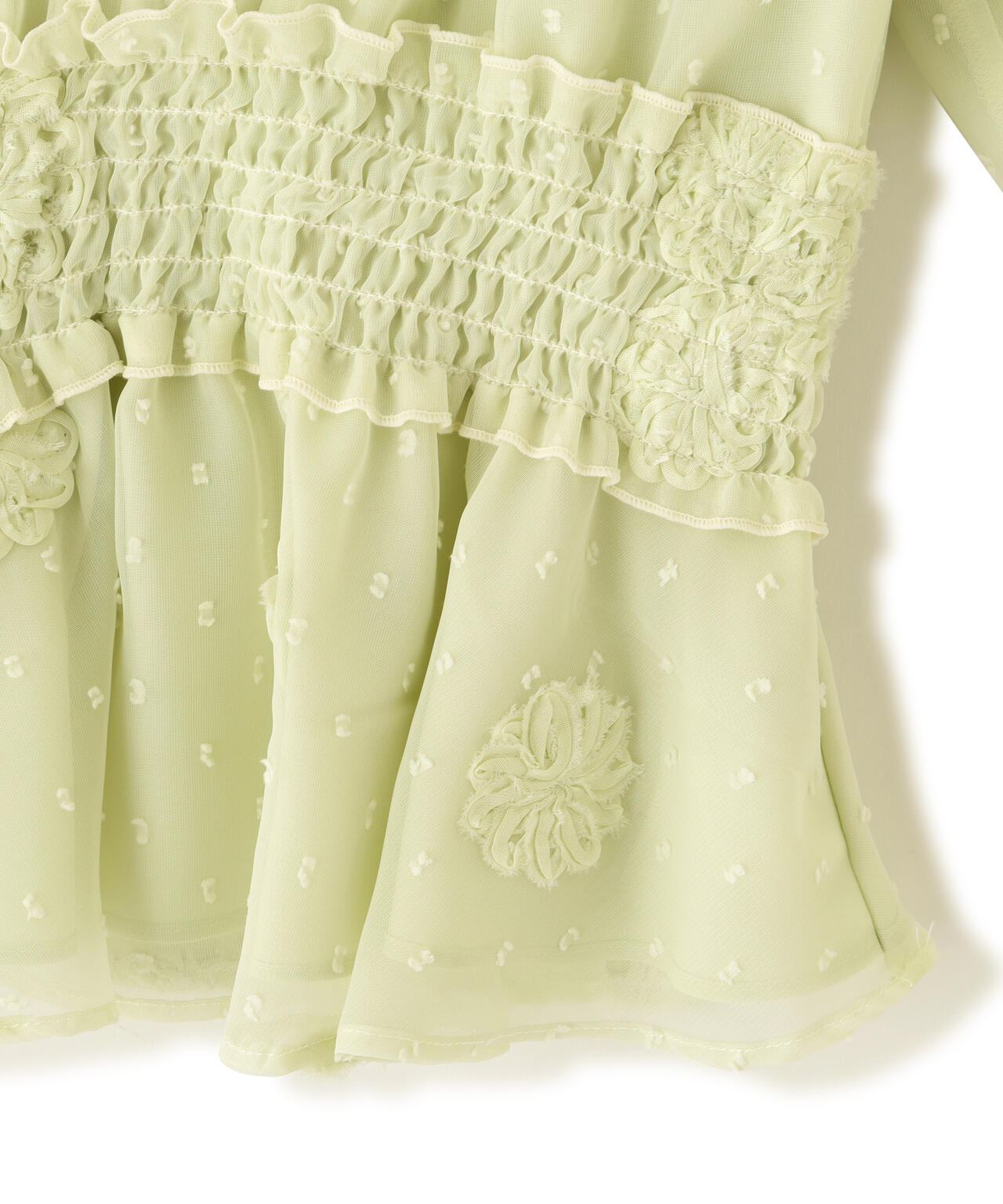 2way立体レースブラウス