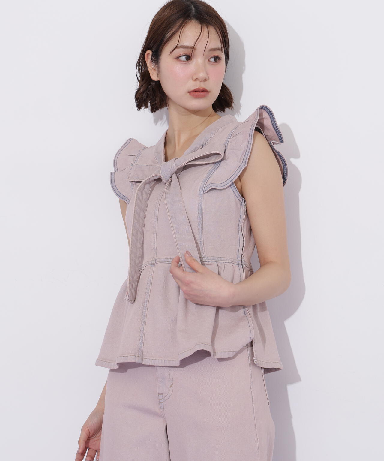 SOMETHING 別注デニムビスチェ