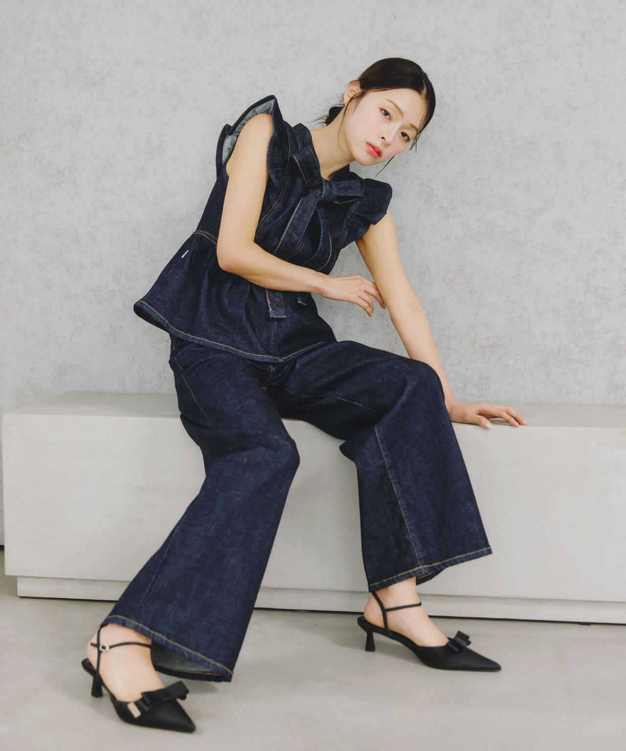 SOMETHING 別注デニムビスチェ