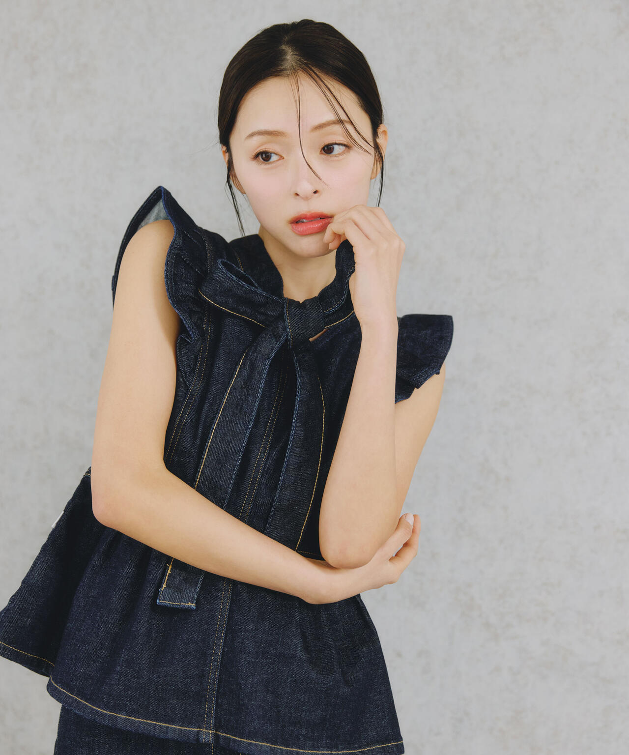 SOMETHING 別注デニムビスチェ