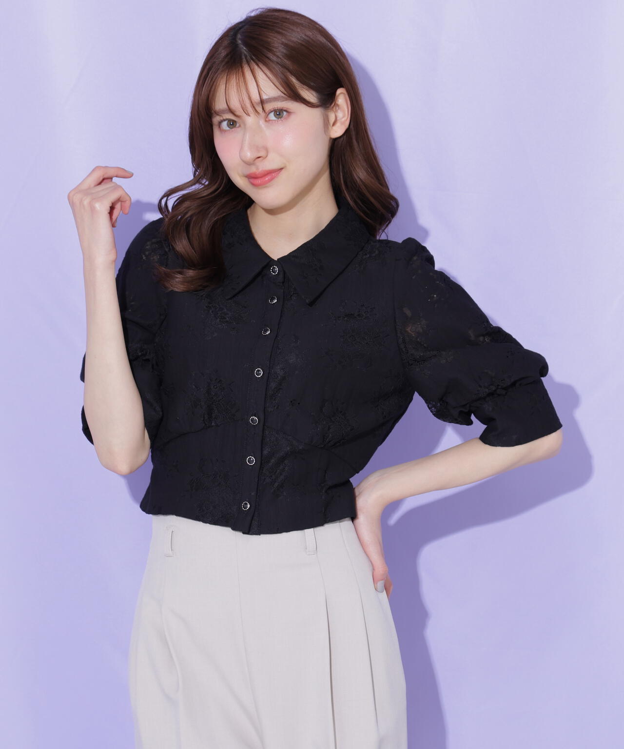 161cm 着用サイズ:FR