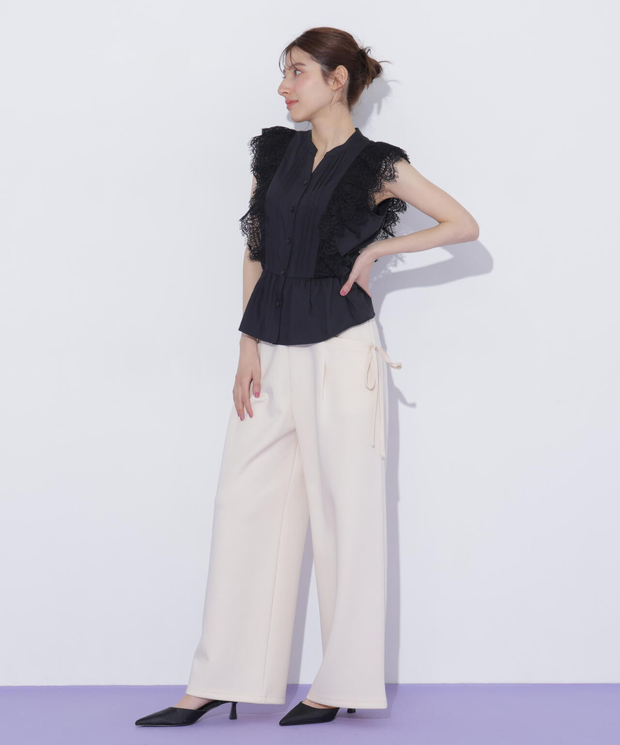 161cm 着用サイズ:FR