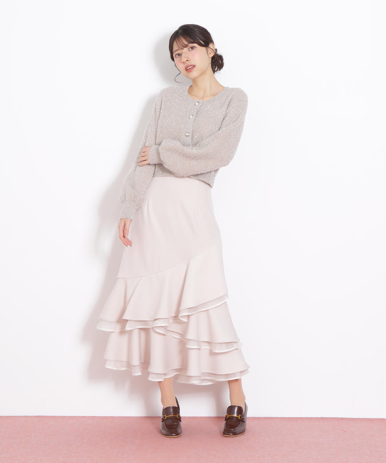 ランダムヘムシアースカート