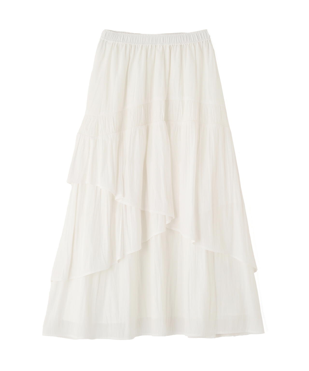 割線ランダムティアードスカート