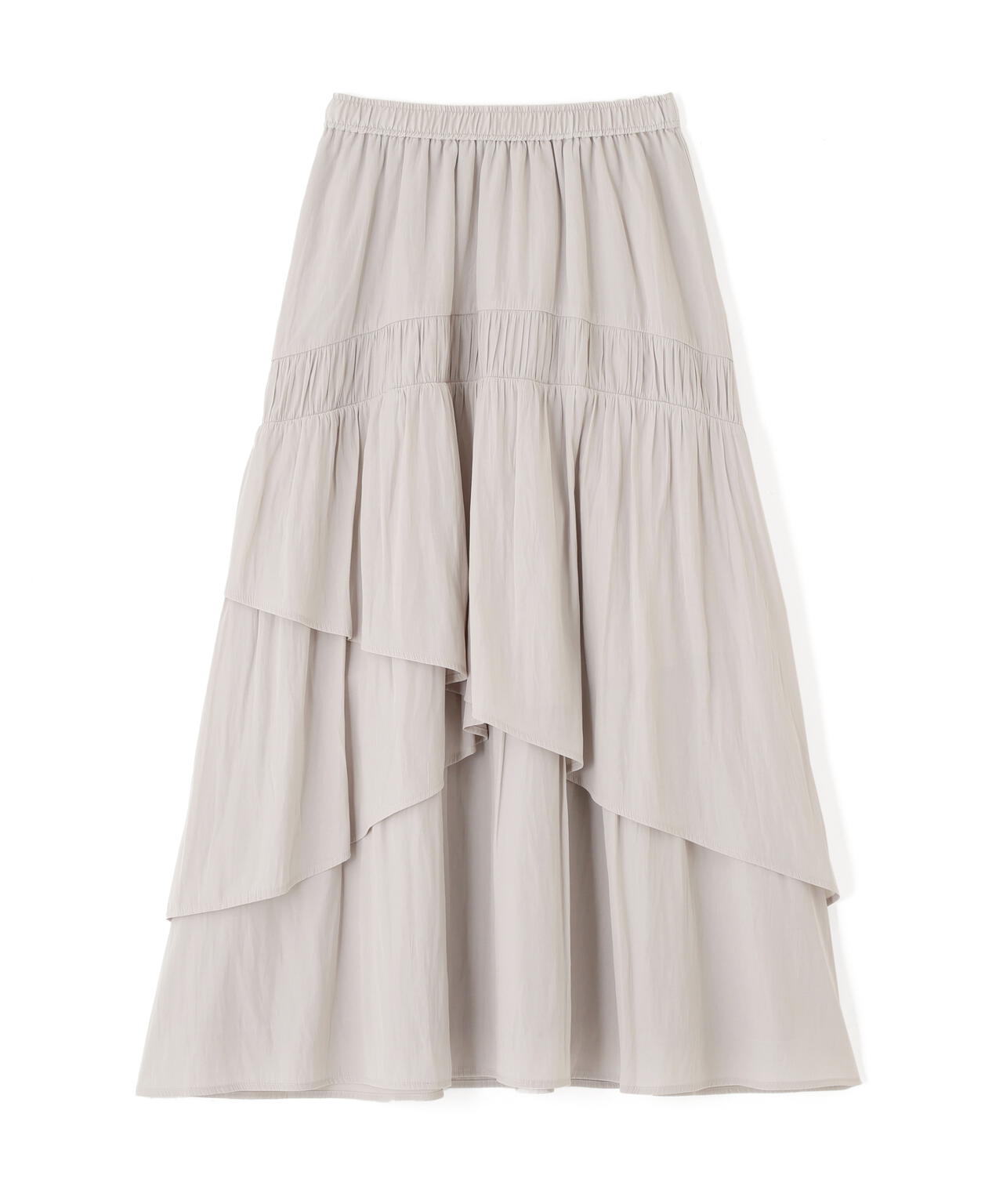 割線ランダムティアードスカート