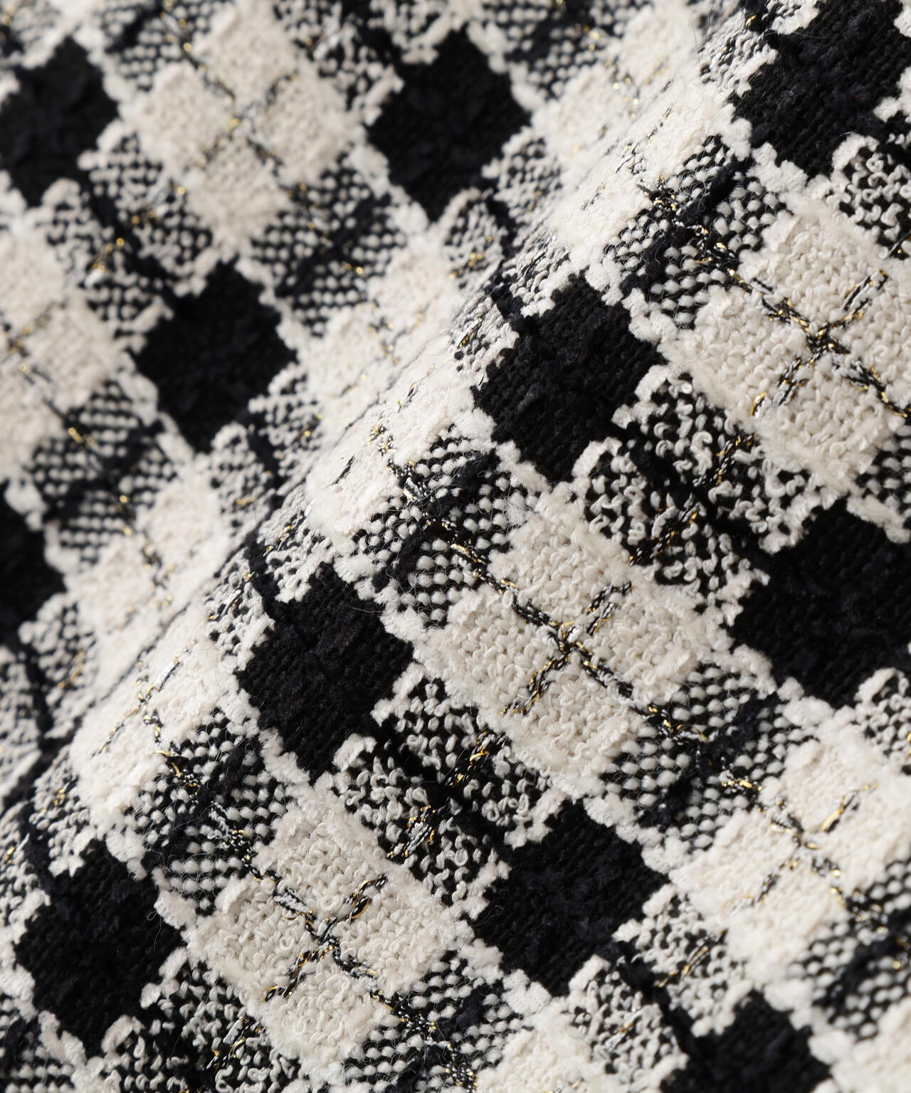 ブロックチェックツィードミニスカート