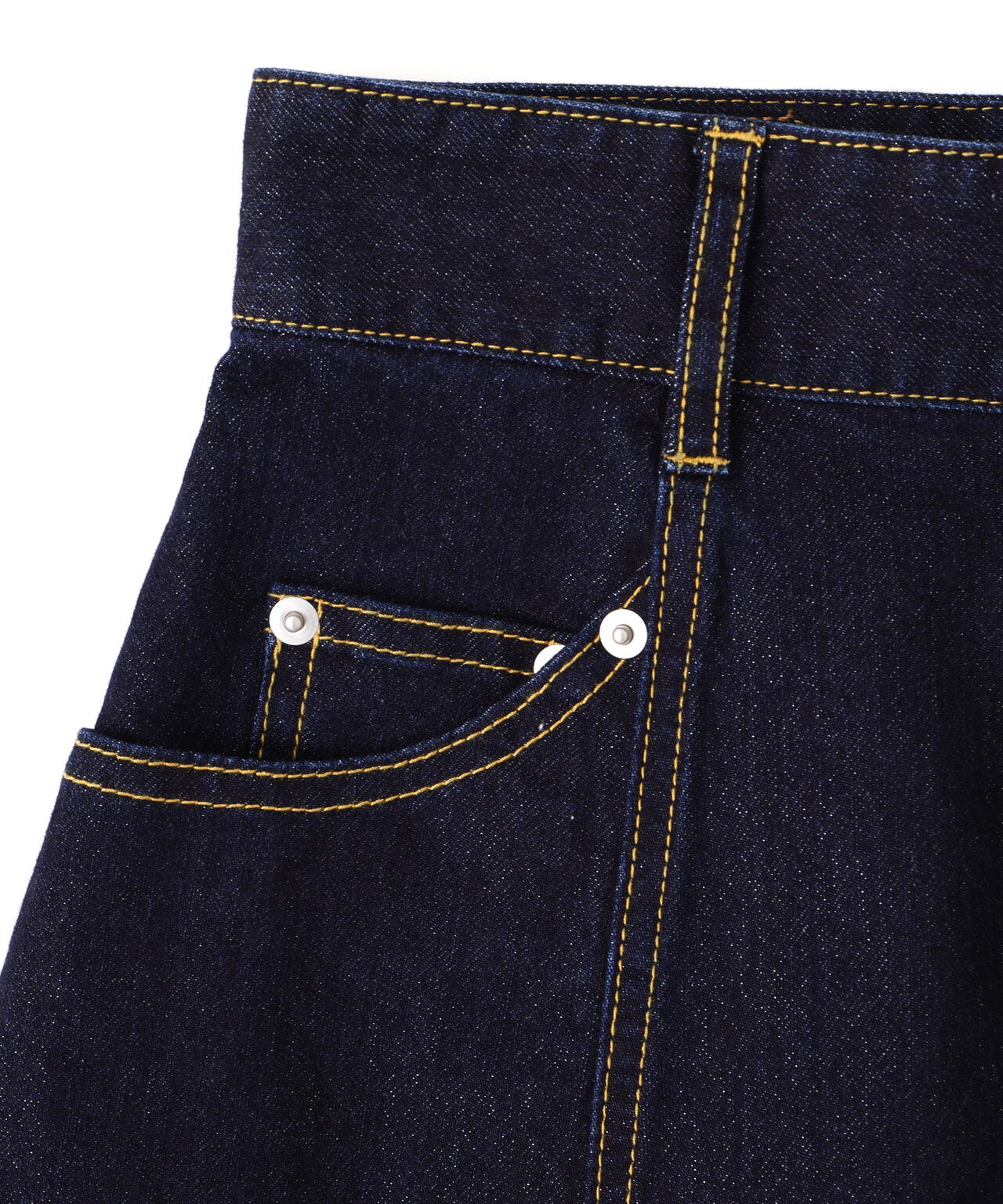 ハートボタンフレアミニスカート