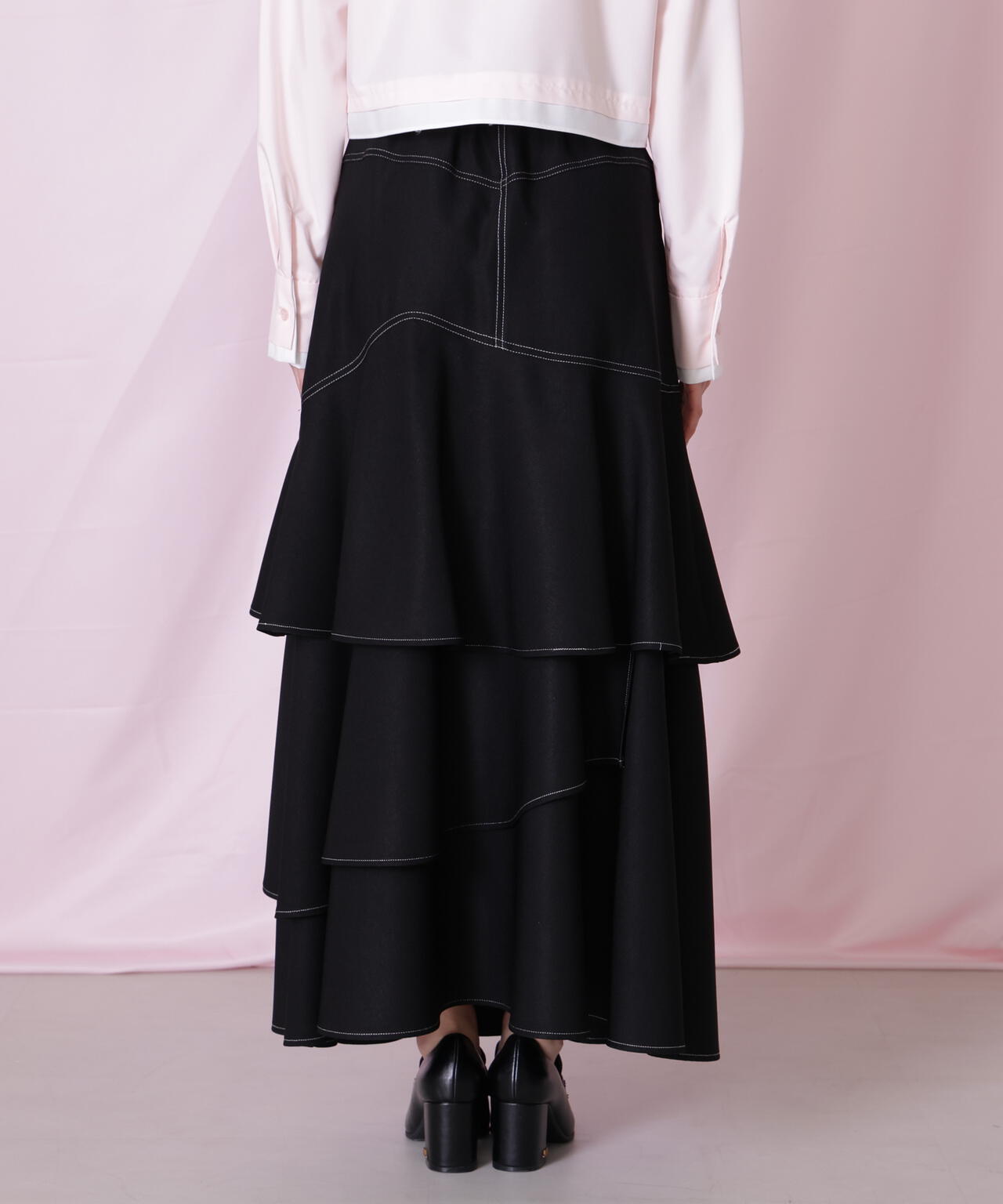 アシメティアードスカート