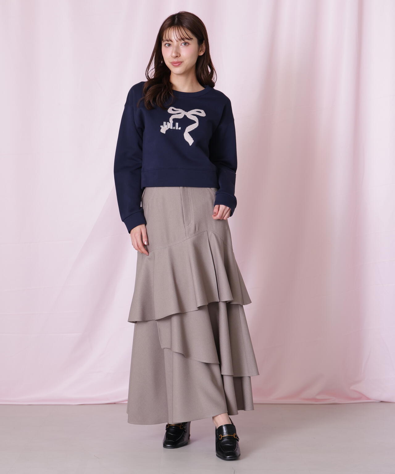 アシメティアードスカート