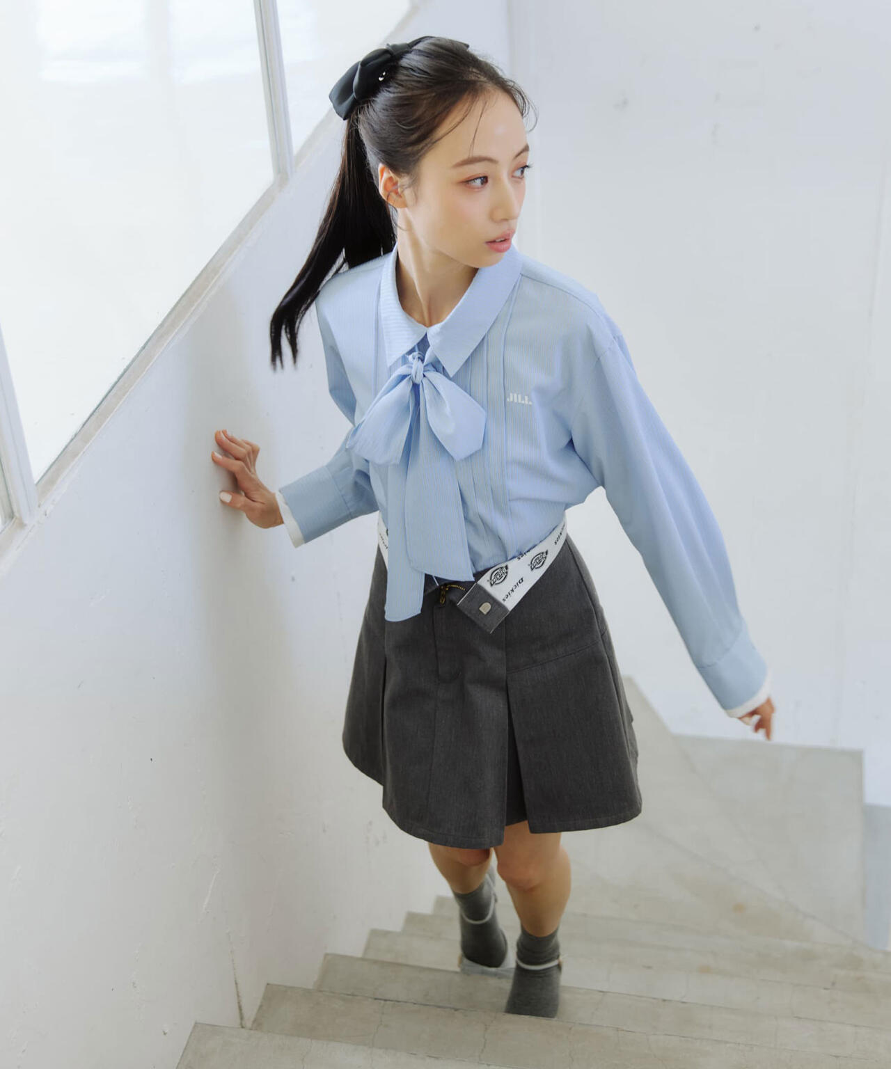 「Dickies × JILL by JILL STUART」別注タックミニスカート