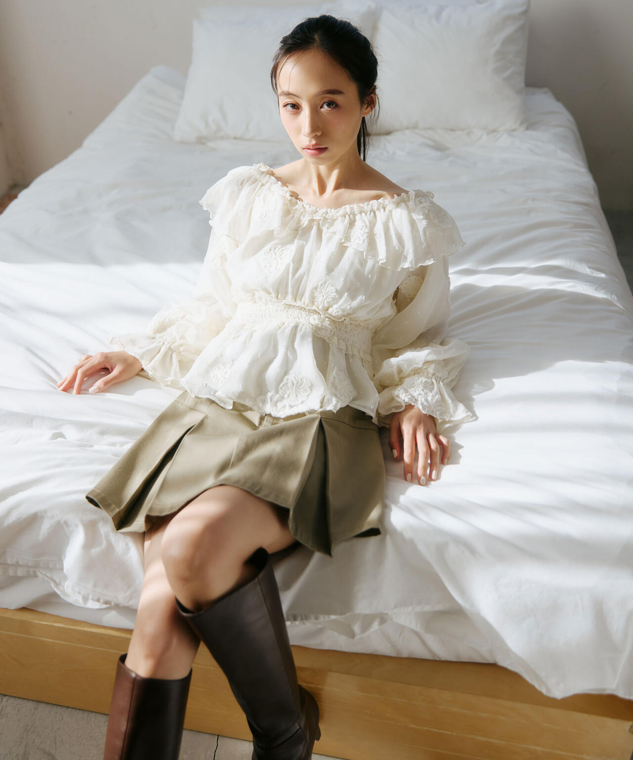 「Dickies × JILL by JILL STUART」別注タックミニスカート