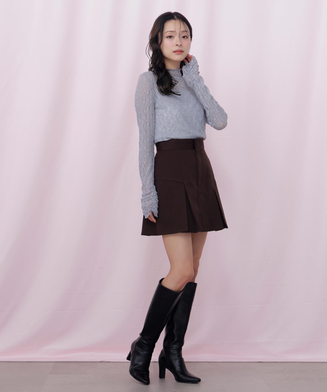 「Dickies × JILL by JILL STUART」別注タックミニスカート