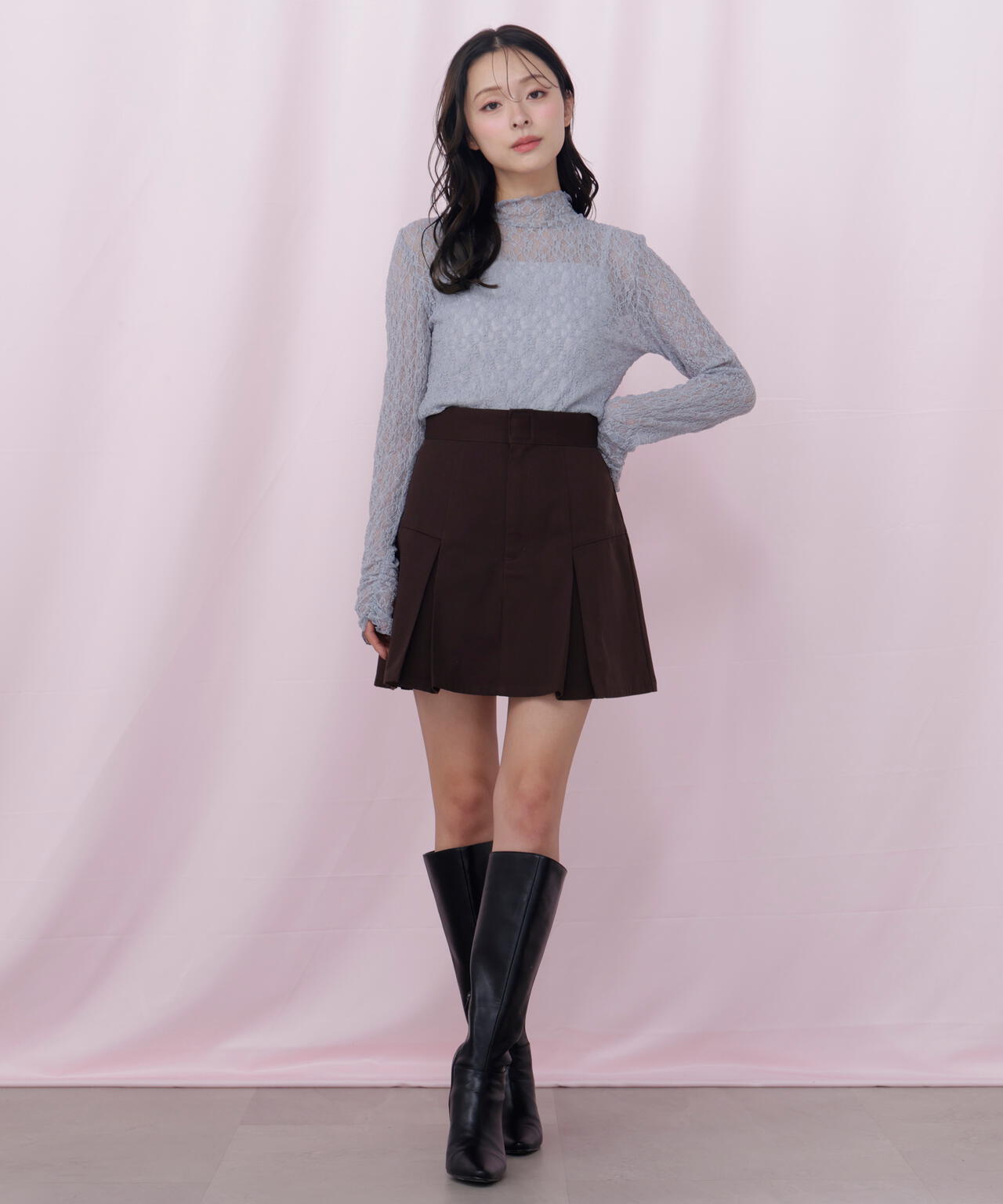 「Dickies × JILL by JILL STUART」別注タックミニスカート